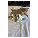 Danbury Mint Winter Chase Nick Bibby Bobcat