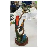 15" tall Danbury Mint Summer Serenade Birds