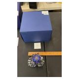 Swarovski Crystal Blue Violet Water Lily Flower