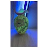 10" Fenton Burmese Uranium Glass Vase