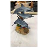 Danbury Mint Coral Companions Dolphins