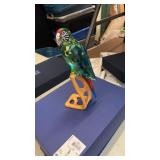 Beautiful Swarovski Chrome Green MaCaw Bird