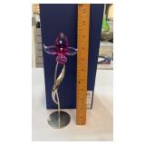 Swarovski Crystal Dorora Fuchsia Rain Flower