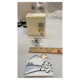 Swarovski Crystal Kris Bear with Skis