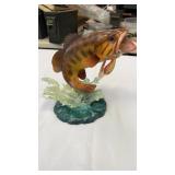Danbury Mint Bronzeback Bass Fish George Kruth