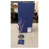 Swarovski Crystal Damboa Blue Violet Flower