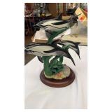 Danbury Mint Follow th Leader Dolphins