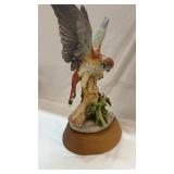 Large Boehm Kestrel Bird Porcelain Sculpture