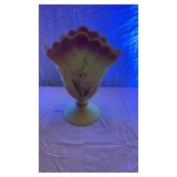 8" Fenton Burmese Uranium Glass Vase