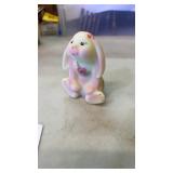 Fenton Burmese Uranium Art Glass Rabbit