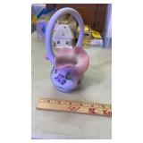 7 1/2" Fenton Limited Edition Hand Painted Basket