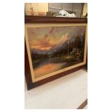 Thomas Kinkade Painting on Canvas Signed