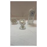 4 Godinger Crystal Legends Clocks