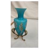 2005 Fenton Hand Painted Amphora Vase