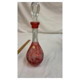 16" Crystal Cut to Clear Decanter