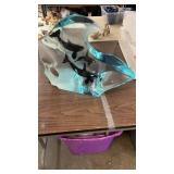 NICE Robert Wyland Lucite Orca Sculpture