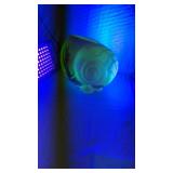 Fenton Uranium Burmese Memorial Nautilus Vase