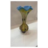 Large 22" Tall  Art Glass Vase Michele Luzoro