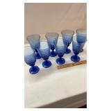 8 Libby Blue Glasses