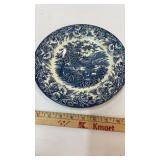 Ironstone England Blue Willow Plate