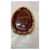 Hull Pottery Brown Drip Spoon Rest