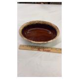 Hull Pottery Brown Drip Casserole Dish