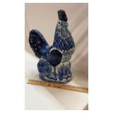 Blue & White Rooster