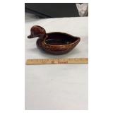 Hull Pottery Brown Drip Duck Planter