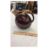 Hull Pottery Brown Drip Pitcher