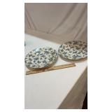 Churchill Blue & White Dinner Plates