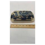 Churchill England Blue Willow Butter Dish