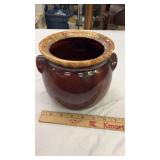 Hull Pottery Brown Drip Pot without Lid