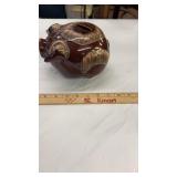 Hull Pottery Brown Drip Corky Pig Piggy Bank
