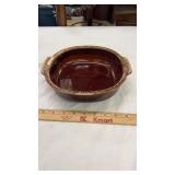 Hull Pottery Brown Drip Casserole Dish