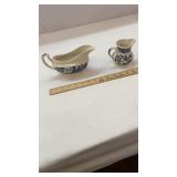 Churchill England Blue Willow Creamer & Gravy