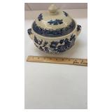 Churchill England Blue Willow Casserole Dish