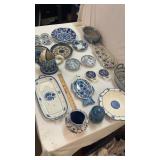 21 Pieces Blue & White Decor & Dinnerware