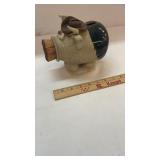 Folk Art Stoneware Clay Pottery Pig Piggy Bank