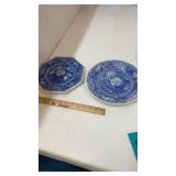 2 Spode Blue & White Blue Room Collection Plates