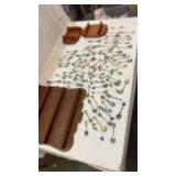 Souvenir Spoons With Wood Spoon Displays