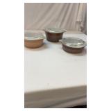 Pyrex Woodland Brown Casserole Dishes