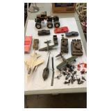 AS IS Vintage Plastic Toys Cars Planes Military
