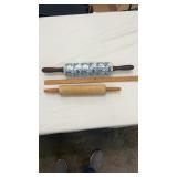 Pair of Dough Rolling Pins for Cooking Kitchen