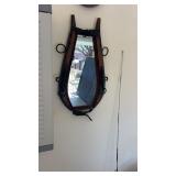 Vintage Wood Hames Mirror