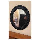 Antique Wood Frame Mirror