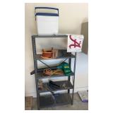 Metal Shelf in Carport & Contents