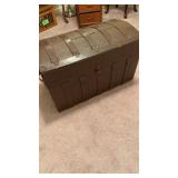 Antique Camel Back Trunk