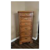 Bassett Oak Finish Lingerie Cabinet