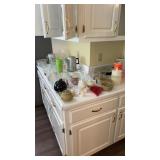 Contents of Kitchen Countertop & Cabinet