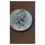 1 1/4 Ounce  .9999 Fine Silver $8 Canadian Coin